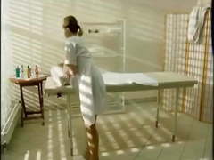 he is totally tense in the massage practice