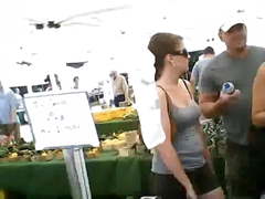 Sweet round ass at the Farmer's Market