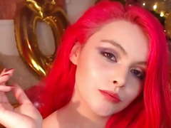 Sweet Redhead girl smoking